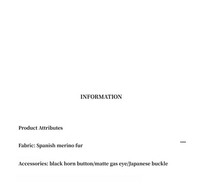 "London Street"Motorcycle Style Lapel Imported Merino Fur One-Piece Fur Jacket Winter