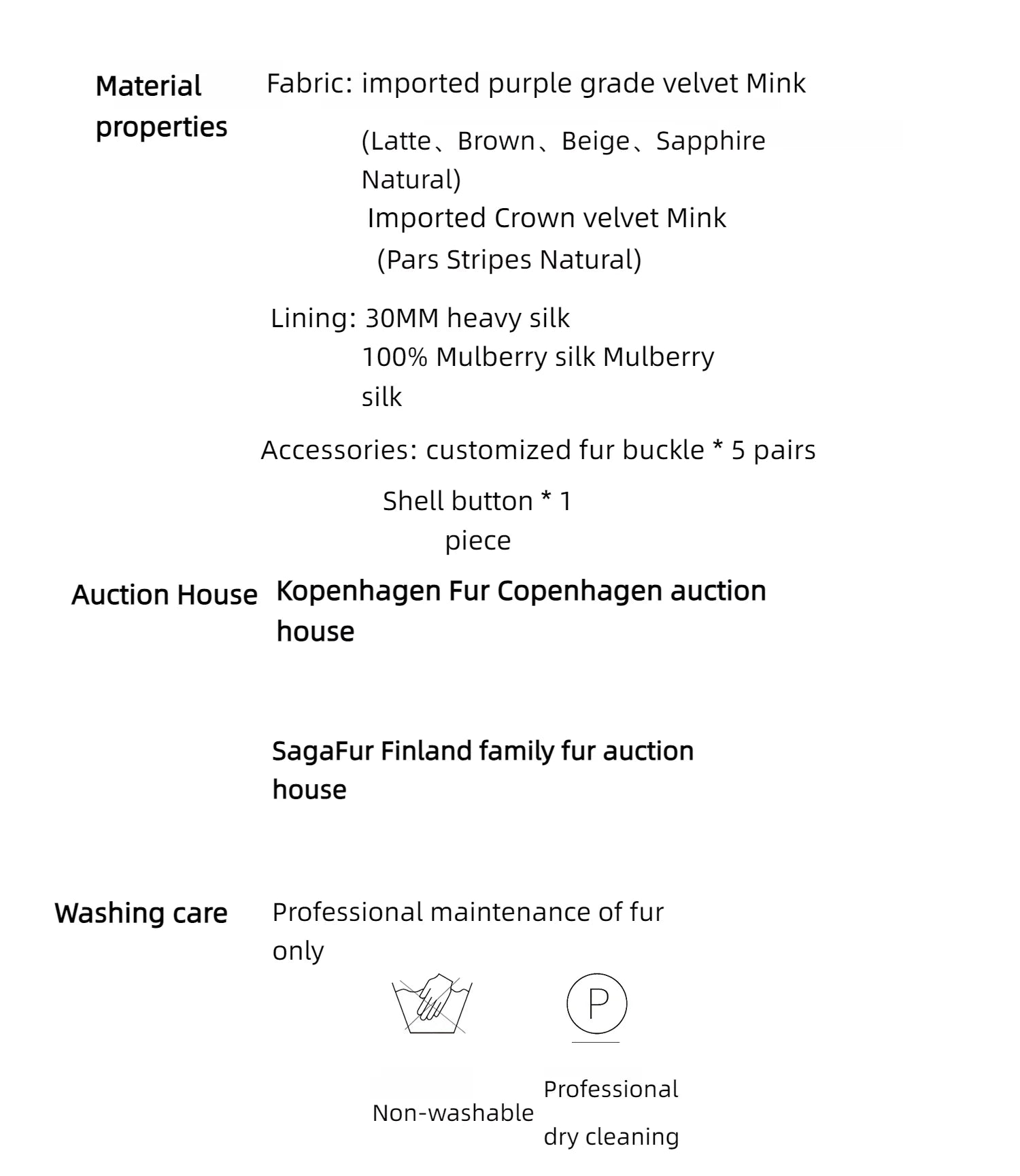 Vintage Clock Velvet Mink Fur Coat Winter