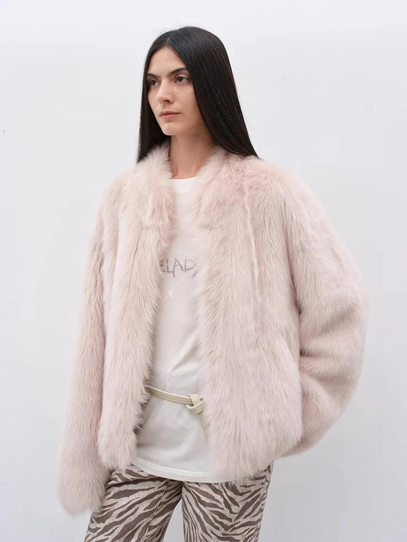 Practical Wearism Casual Urban Drop Shoulder Stand Collar Tuscan Sheepskin