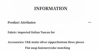 "Luxury and Elegance" Motorcycle Style Tuscan Sheepskin Short Fur Coat for Women