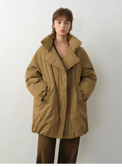 "Modern Introduction" Detachable Toka Fur Collar Fur Coat Silhouette 90 Goose down Parka Winter